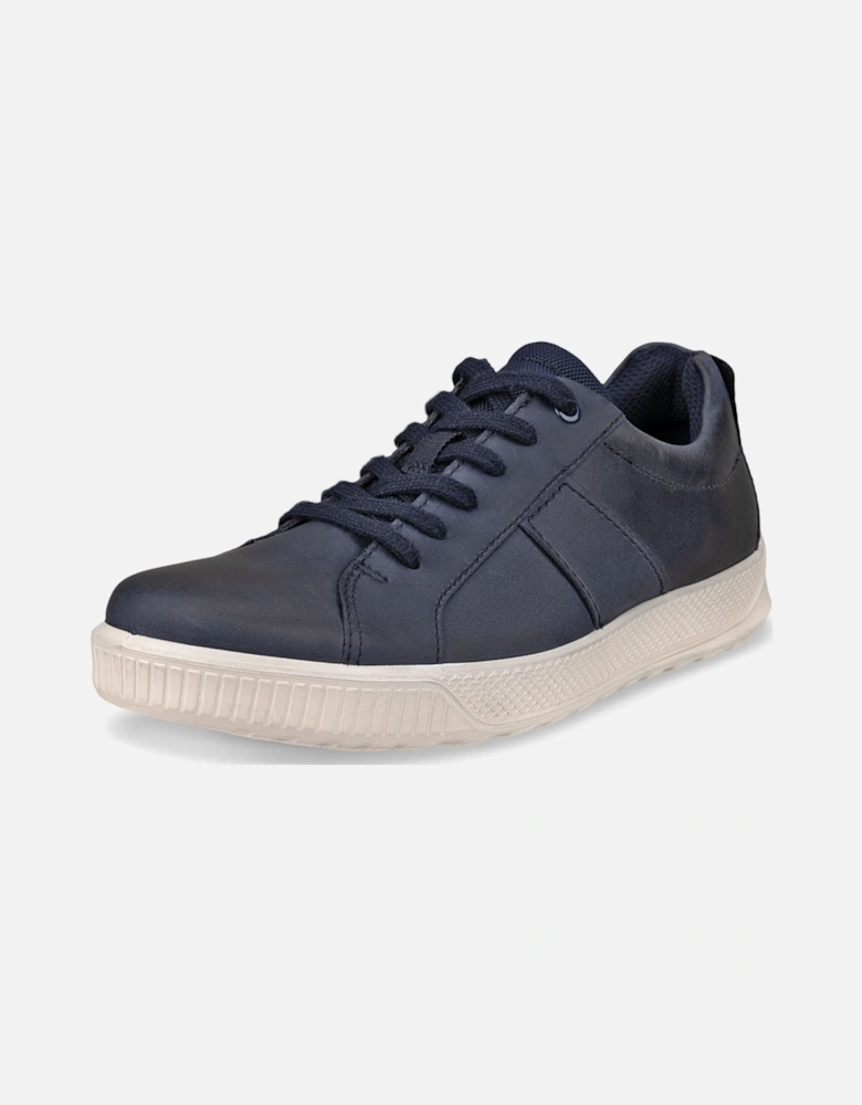 Mens Byway Leather Trainers - Black