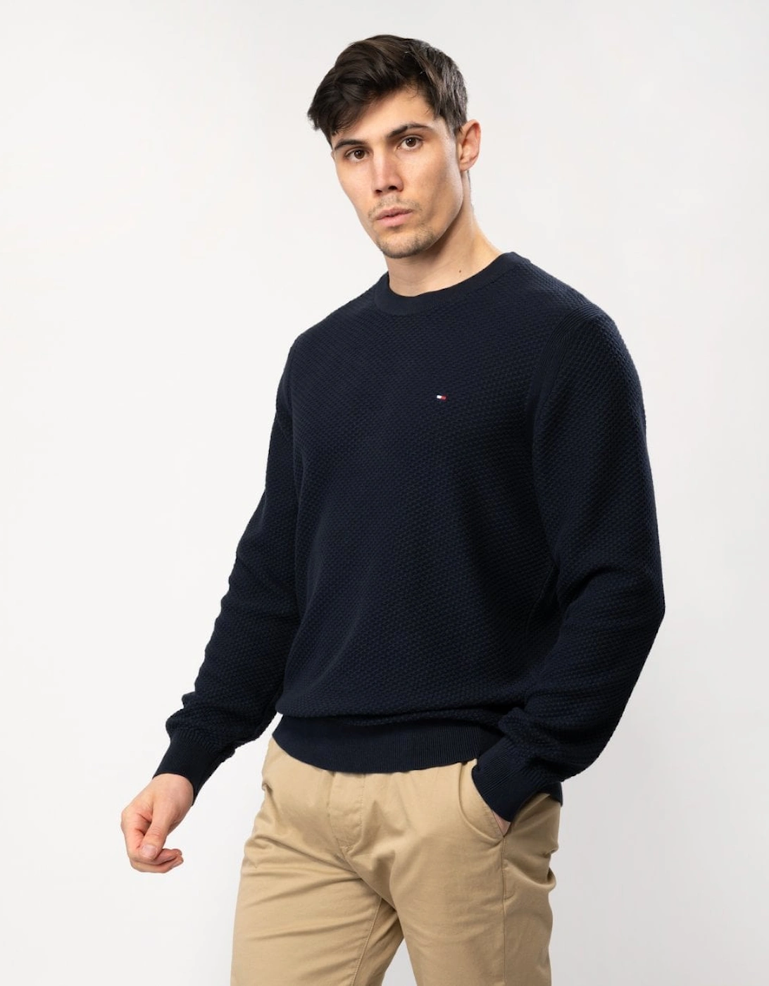 Oval Structure Mens Crew Jumper, 6 of 5