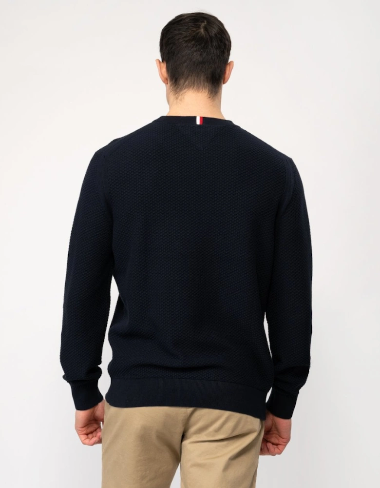 Oval Structure Mens Crew Jumper