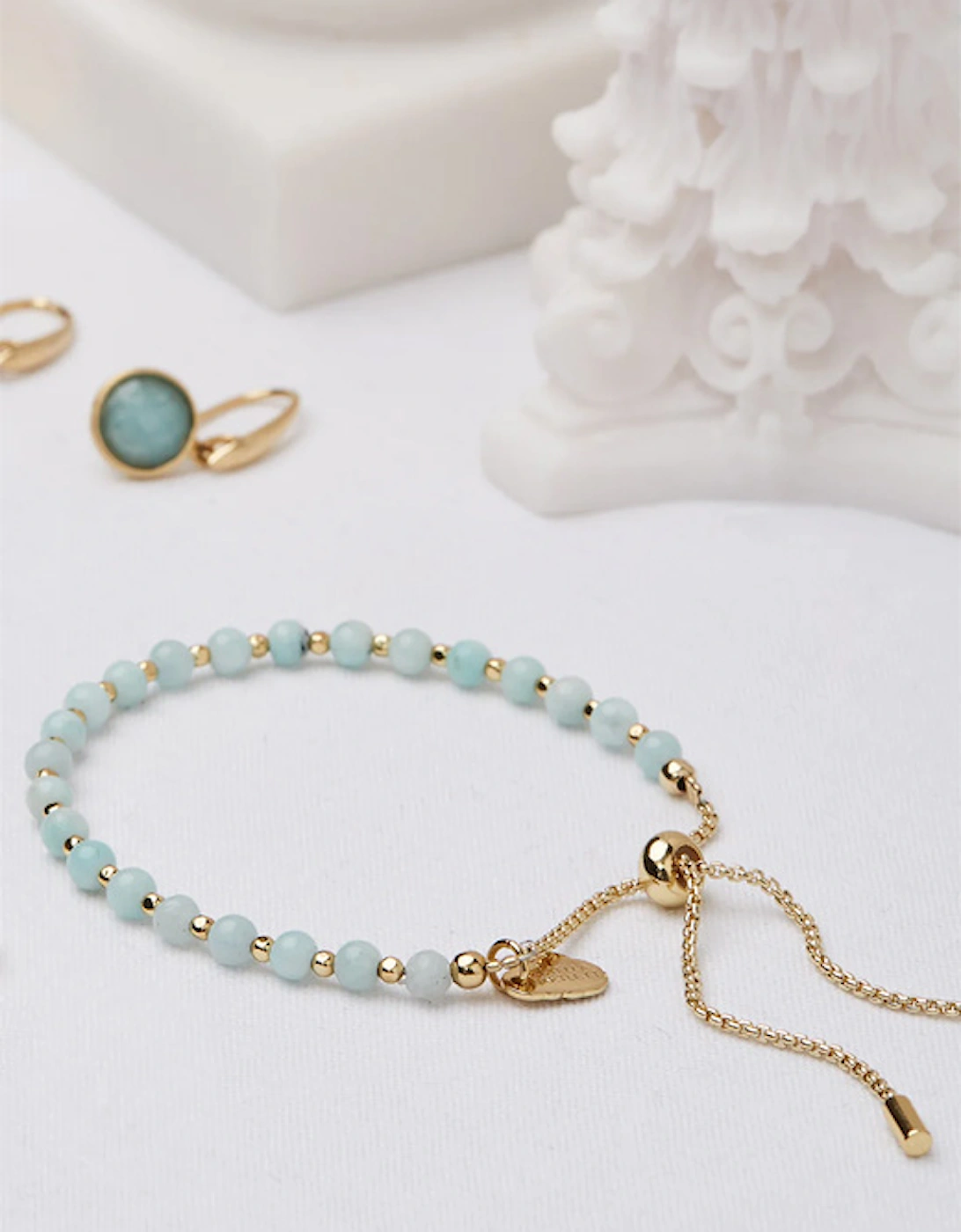 Amelia Bracelet Amazonite Gold Plated