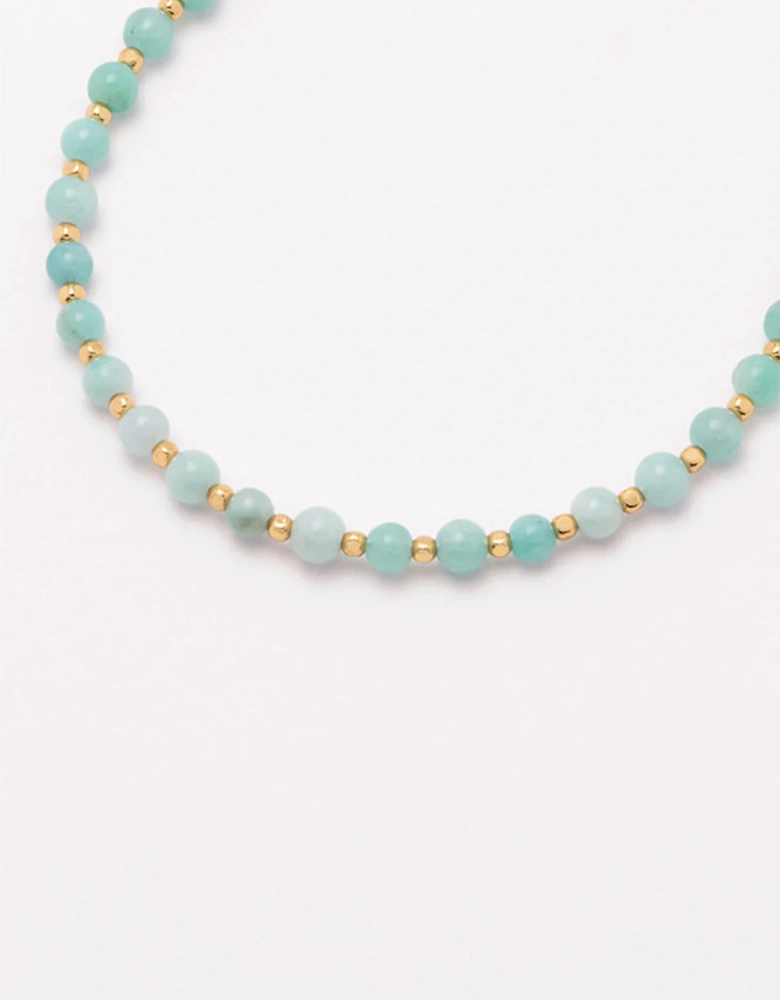 Amelia Bracelet Amazonite Gold Plated