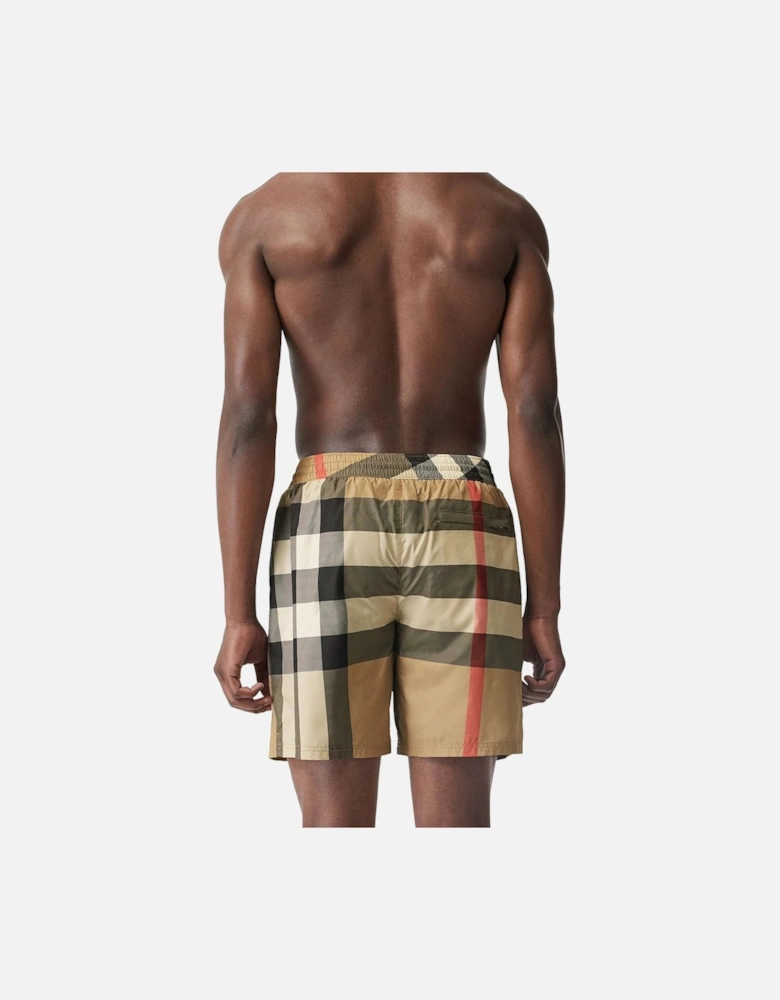 Burberry Big Check Swim Shorts in Beige