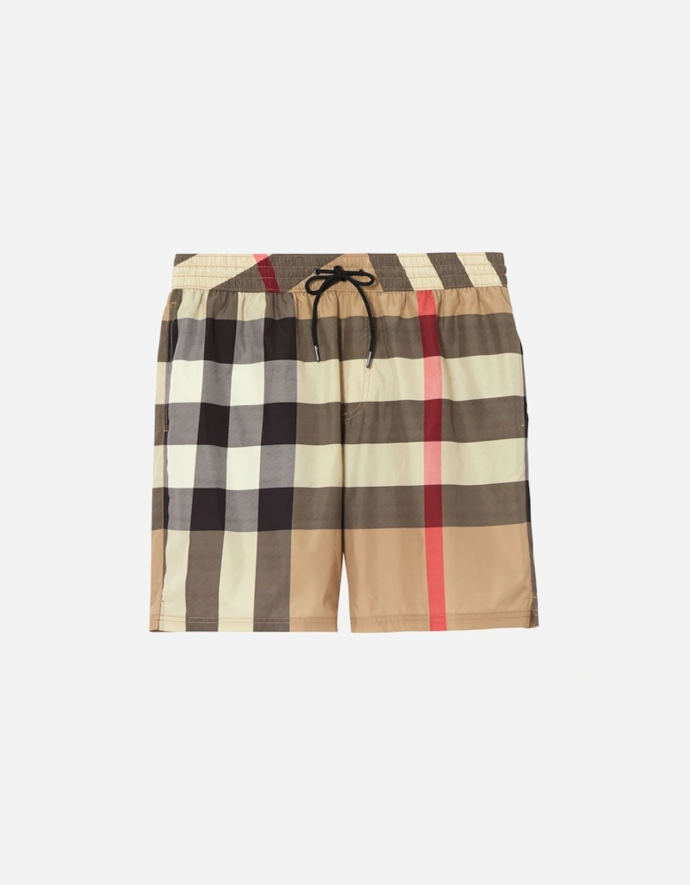 Burberry Big Check Swim Shorts in Beige