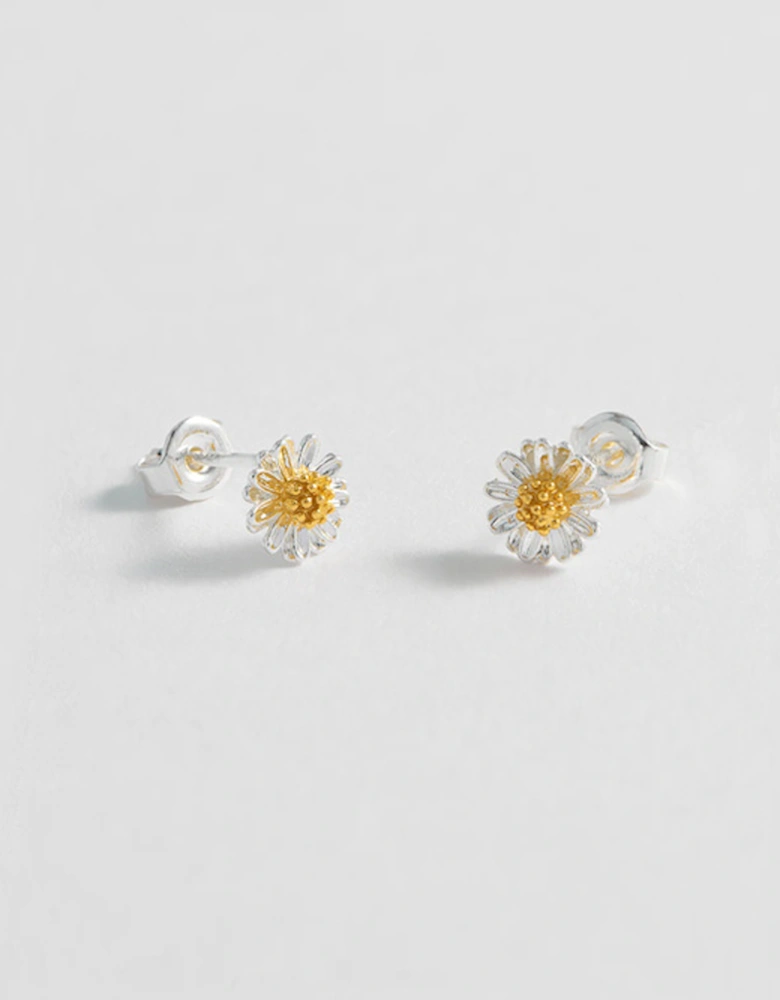 Mini Wildflower Earrings Silver Plated