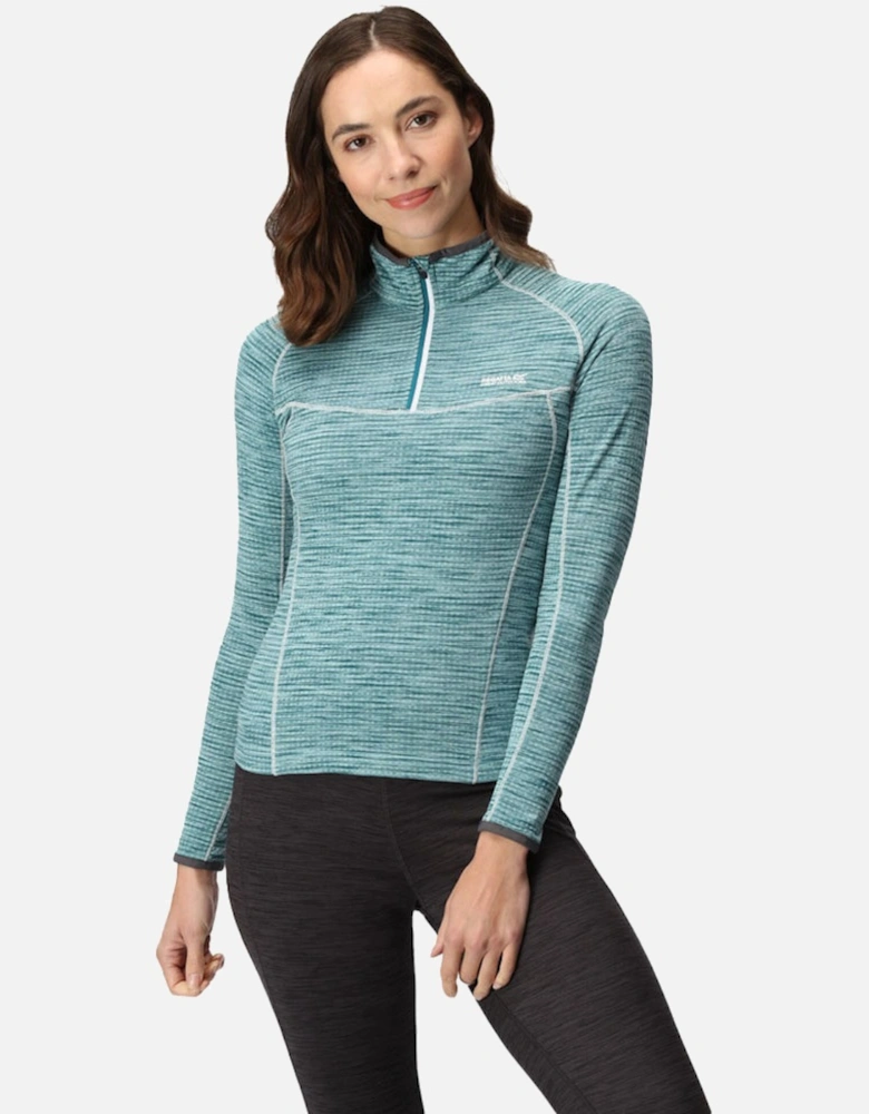 Womens Ladies Yonder Half Zip Long Sleeve Moisture Wicking Top