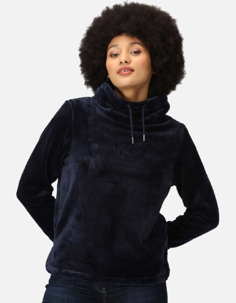 Womens Bardou Over The Head Velour Fleece Sweater