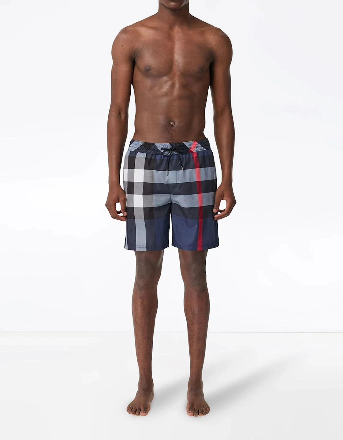 Big Check Swim Shorts in Blue