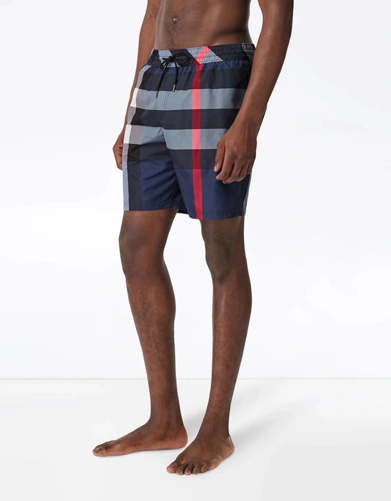 Big Check Swim Shorts in Blue