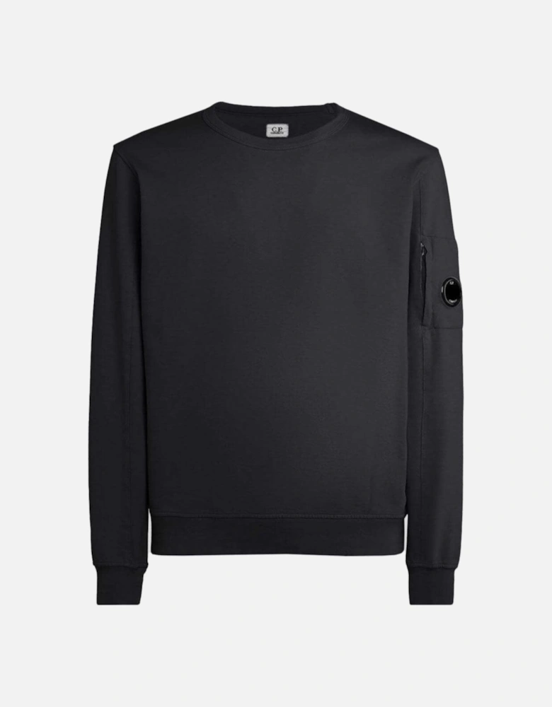 C.P Company Light Fleece Sweatshirt in Black