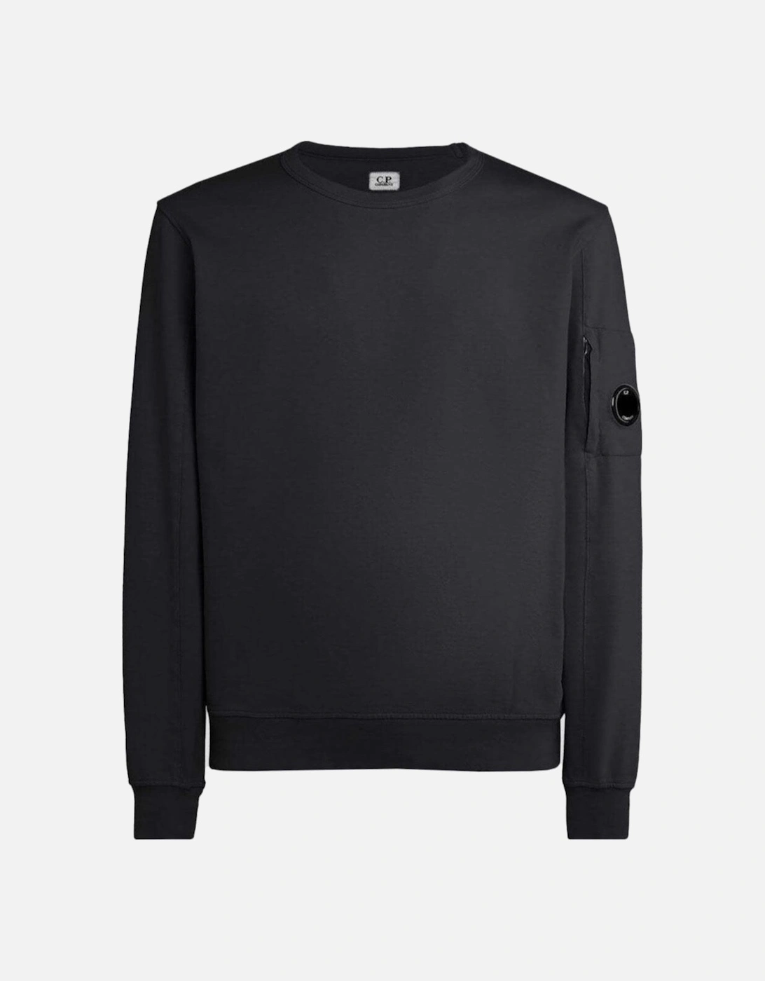 C.P Company Light Fleece Sweatshirt in Black, 2 of 1