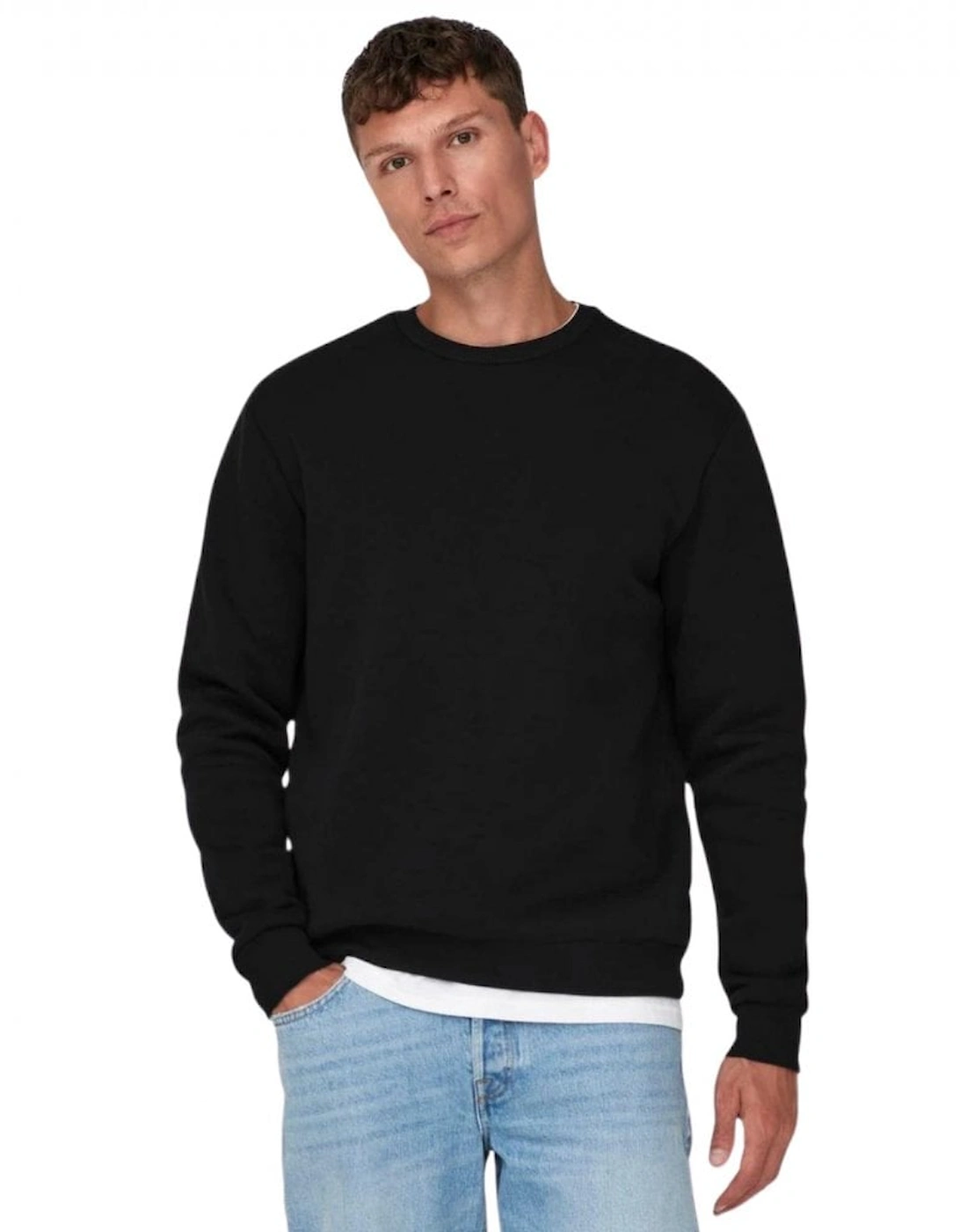 Ceres Crew Neck Sweatshirt - Black