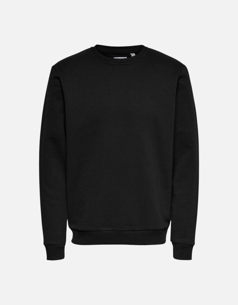 Ceres Crew Neck Sweatshirt - Black