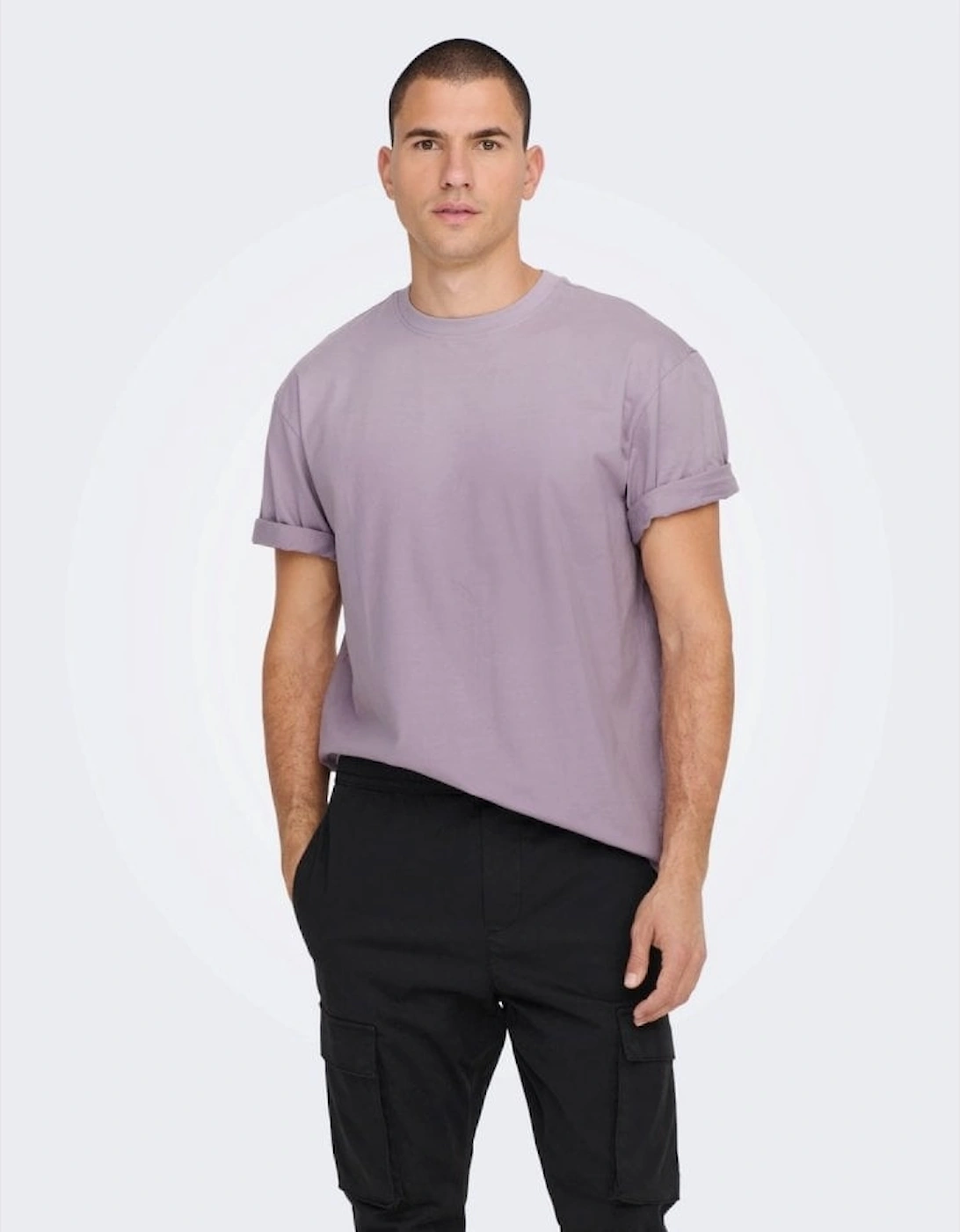 Fred Baggy T-Shirt - Purple Ash