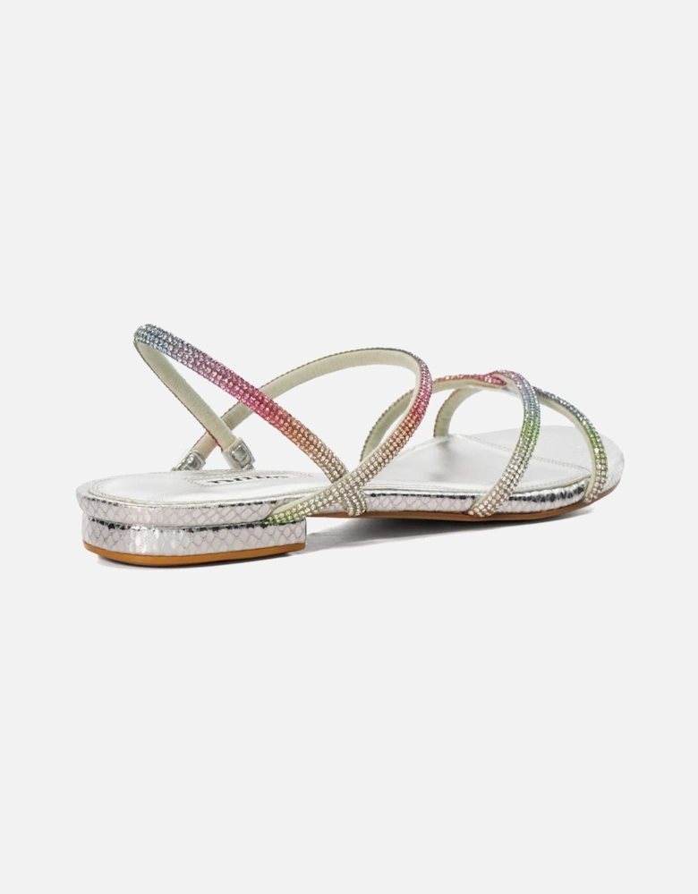 Ladies Nightengale - Diamante Flat Sandals