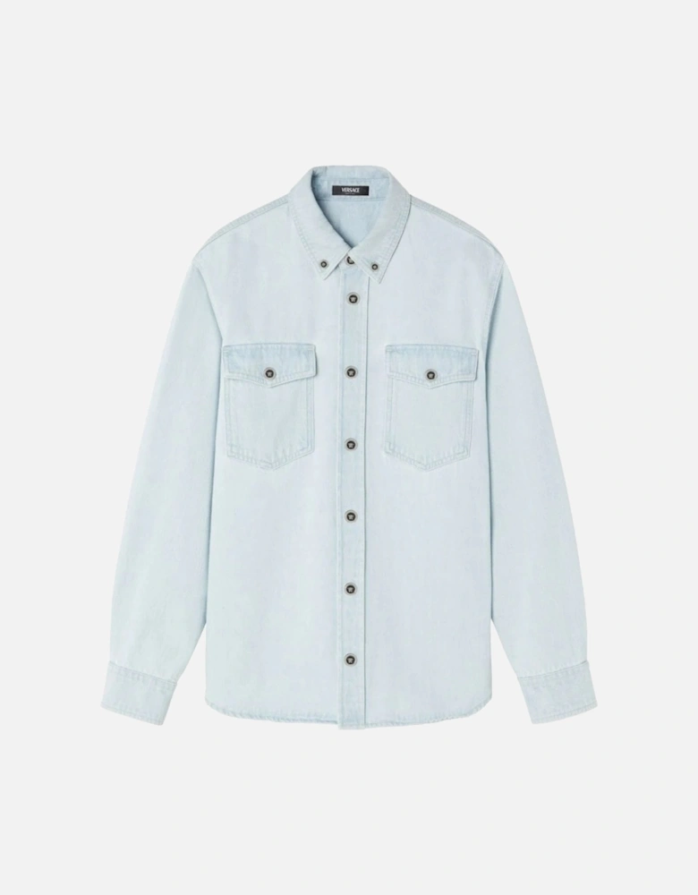 Bleach Treatment Shirt Light Blue