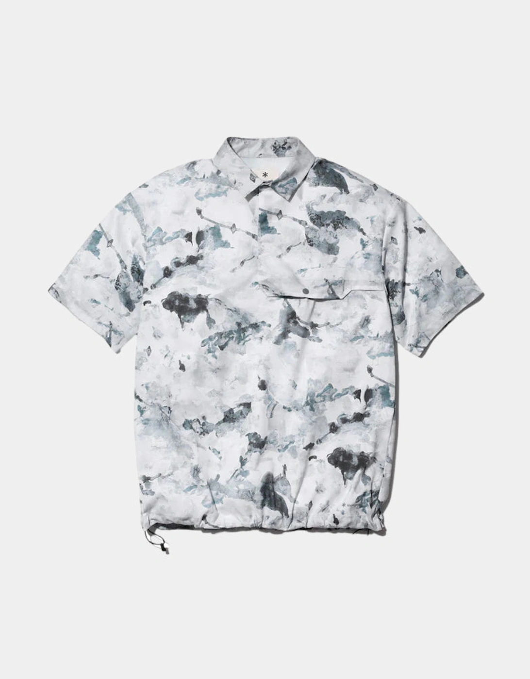 Snow Peak Printed Quick Dry Polo Shirt - Grey, 6 of 5