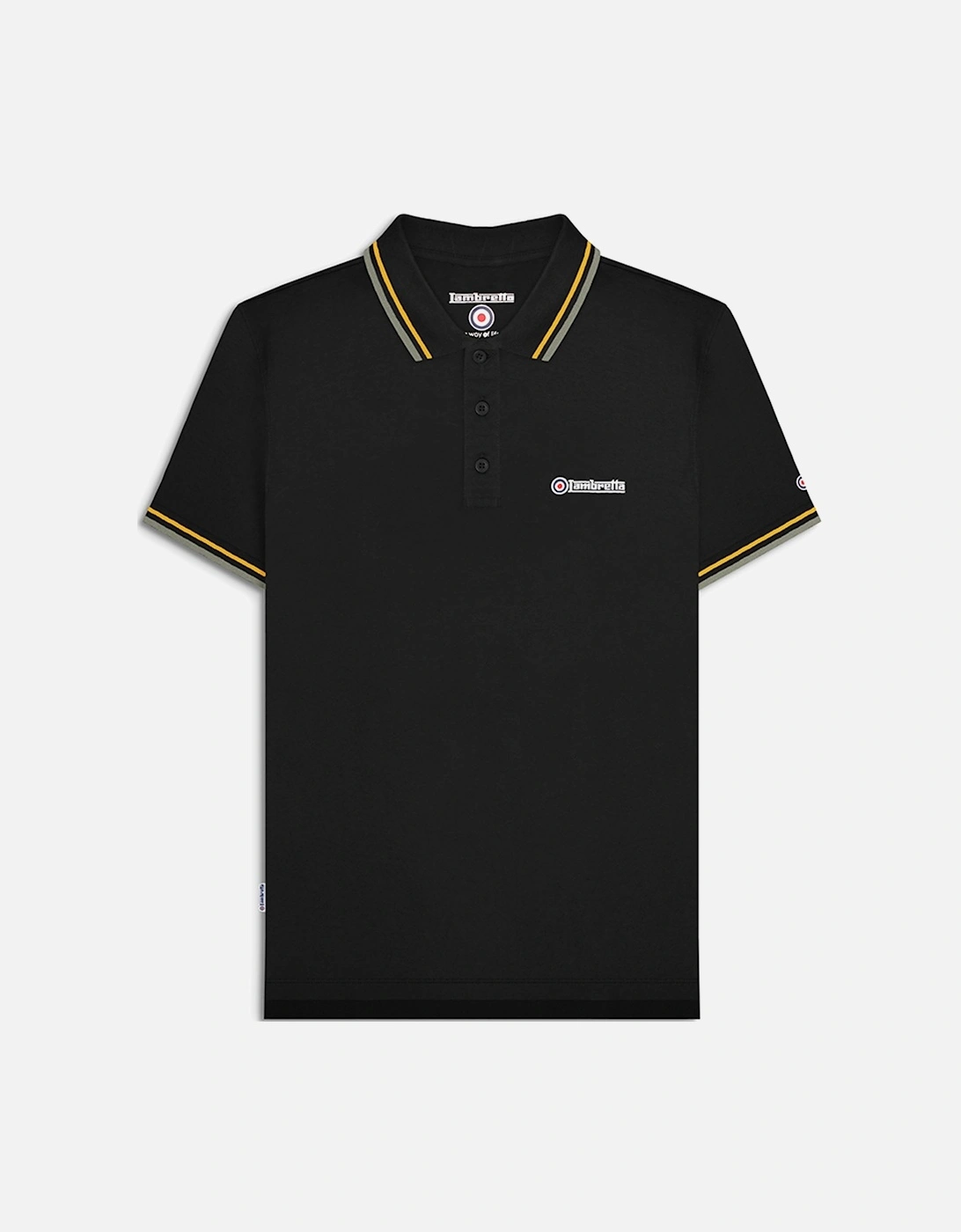 Mens Twin Tipped Retro Polo Shirt, 40 of 39