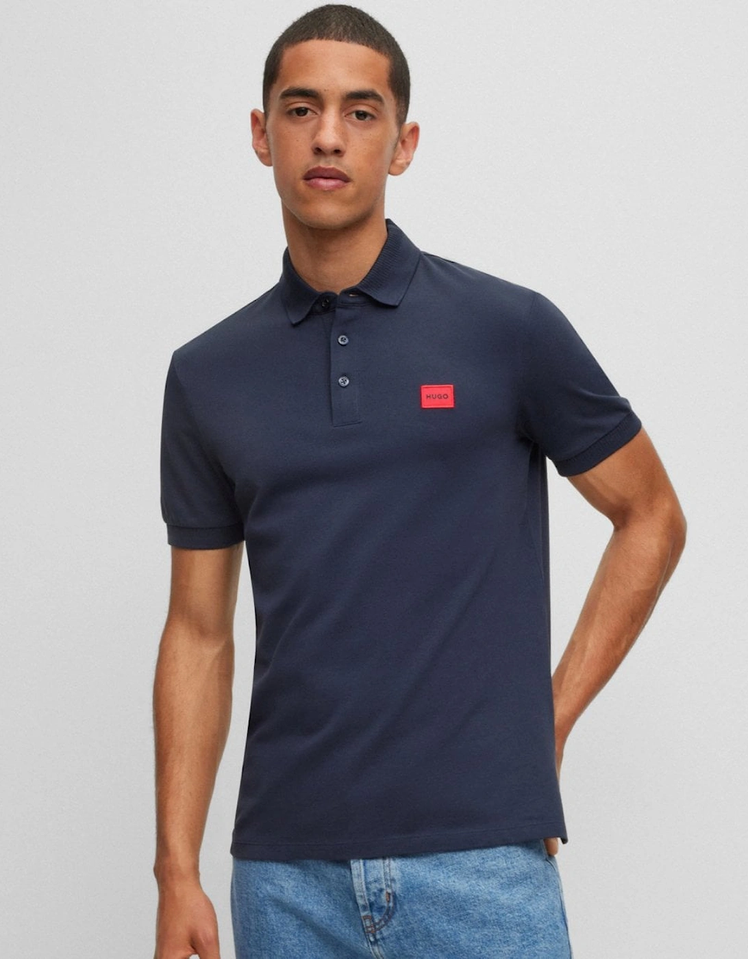 Dereso232 Mens Cotton-Piqué Slim-Fit Polo Shirt, 5 of 4