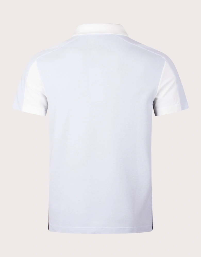 Cotton Piqué Colourblock Polo Shirt