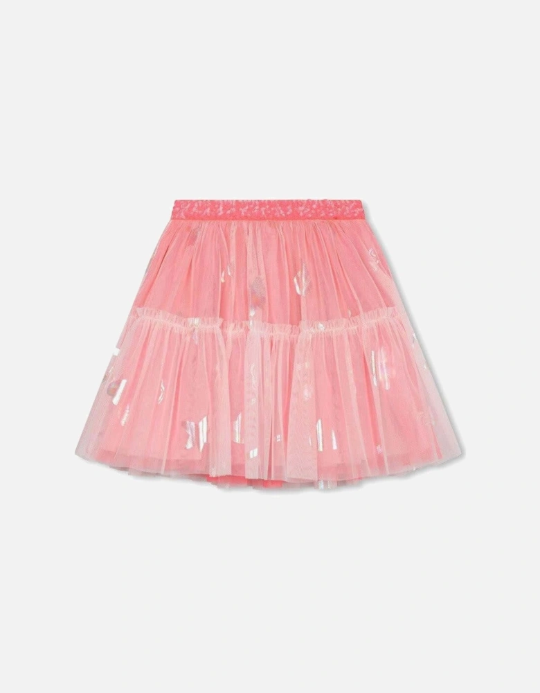 Girls Pink Tulle Skirt