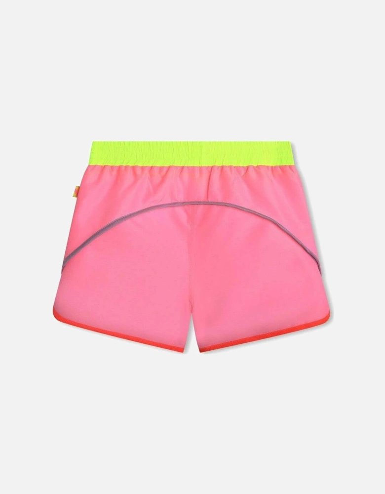 Girls Pink Swim Shorts