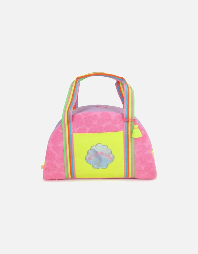 Girls Pink Shell Weekend Bag