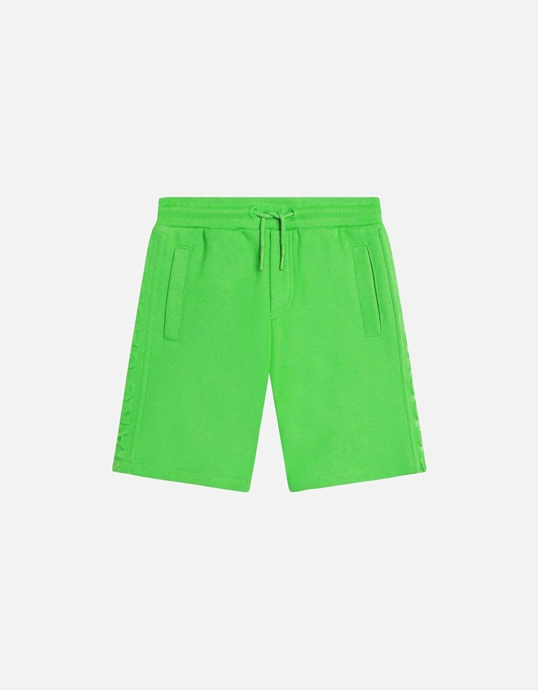 Boys Green Embossed Logo Shorts, 3 of 2