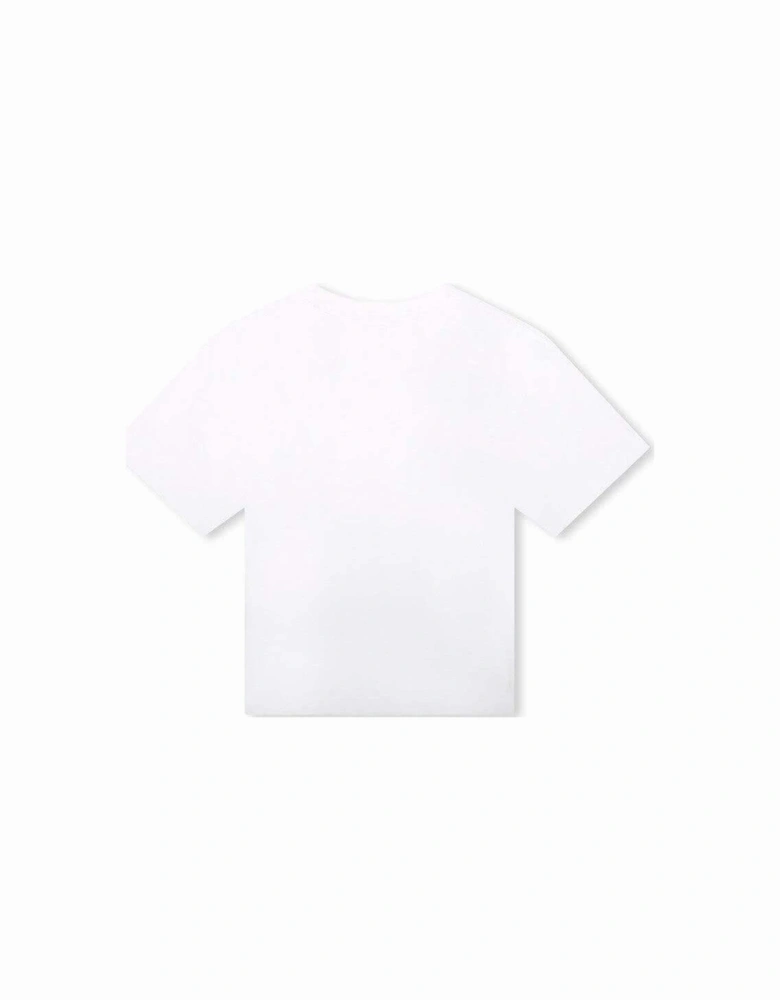 Boys White Short Sleeve T-Shirt