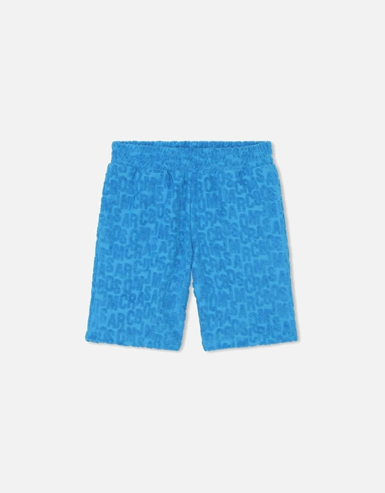 Boys Blue Towelling Shorts