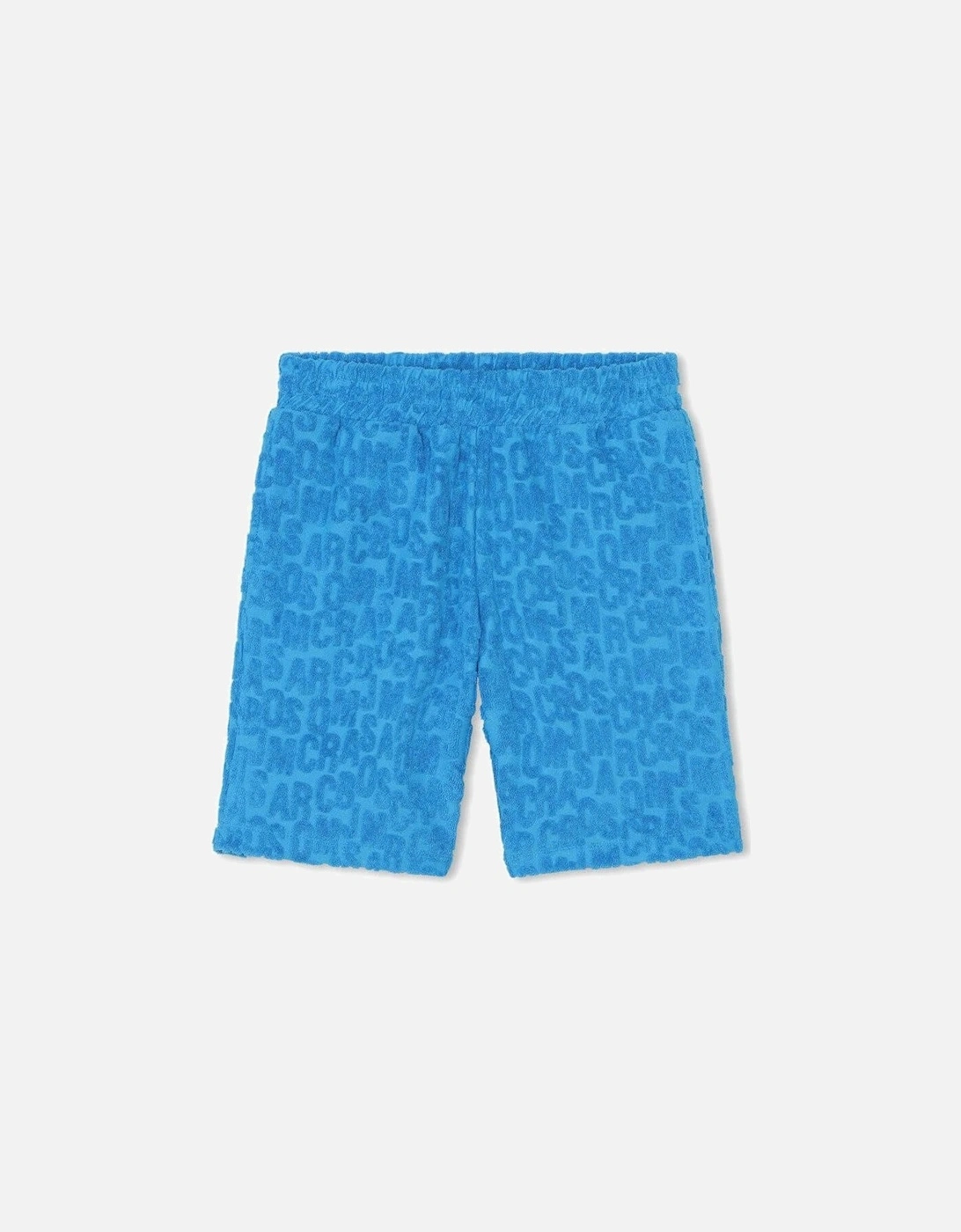 Boys Blue Towelling Shorts, 3 of 2