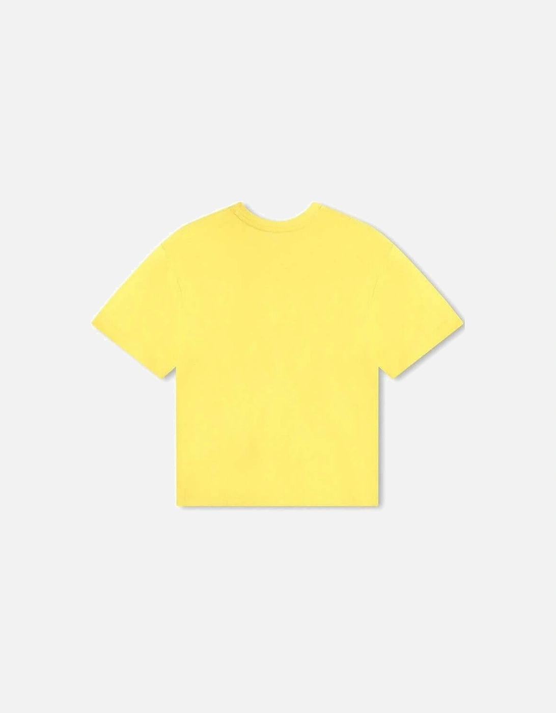Boys Yellow Graffiti Logo Short Sleeve T-Shirt