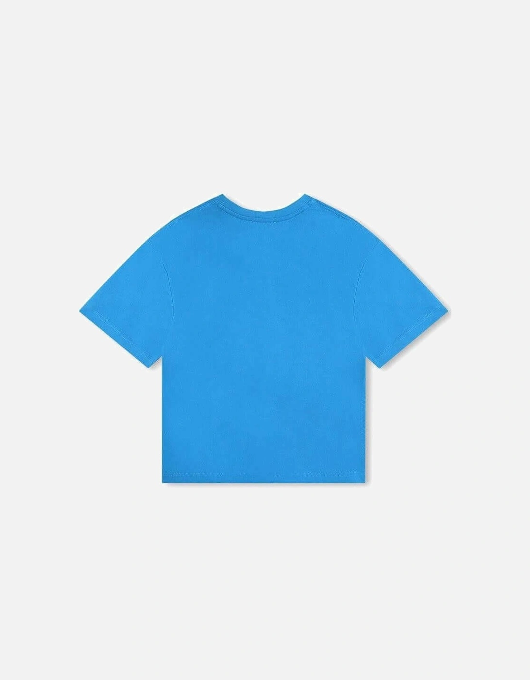 Boys Blue Graffiti Logo Short Sleeve T-Shirt