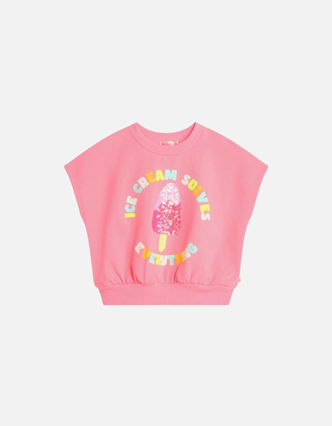 Girls Pink Ice Cream Sweatshirt, 2 of 1