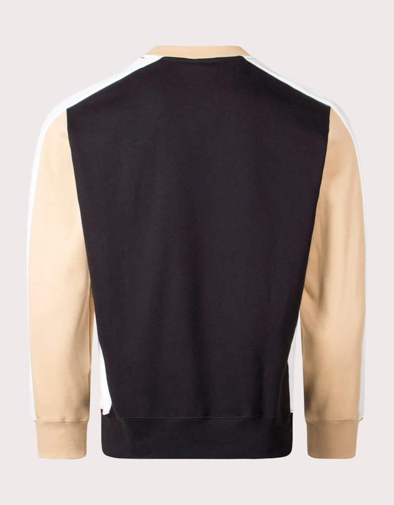 Brushed Fleece Colourblock Sweatshirt