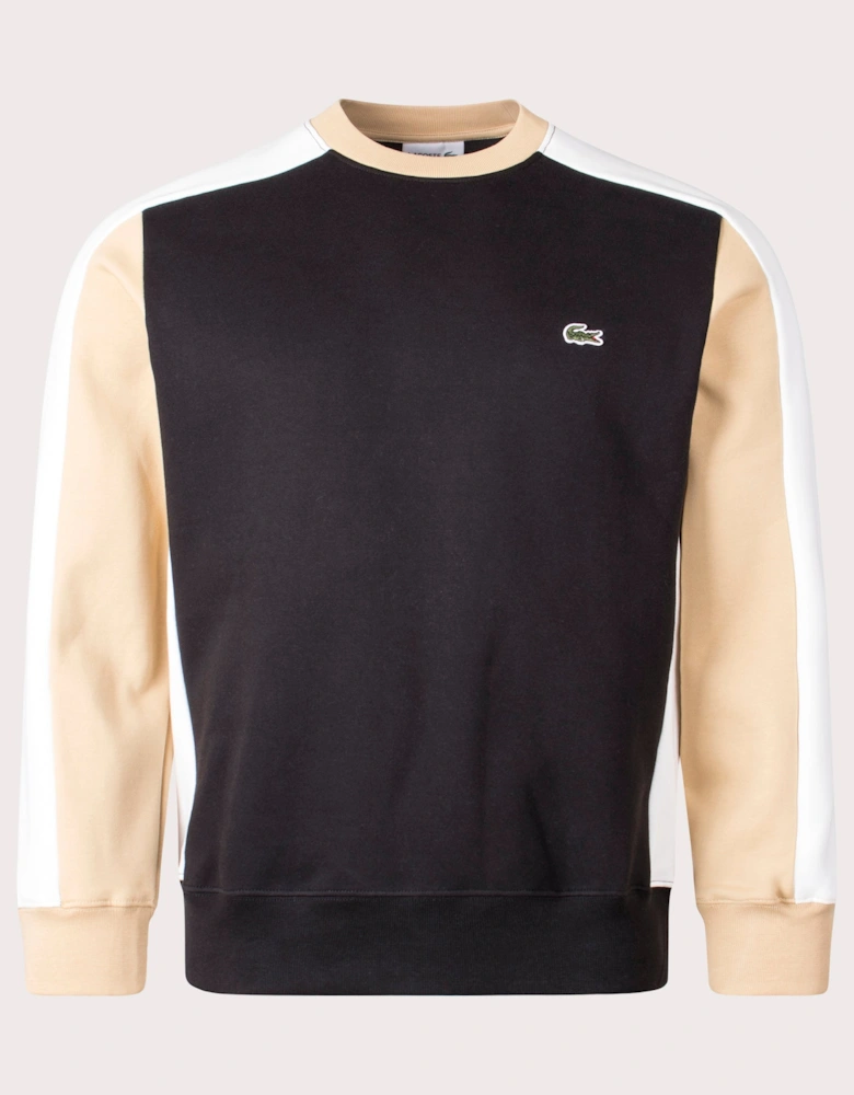 Brushed Fleece Colourblock Sweatshirt