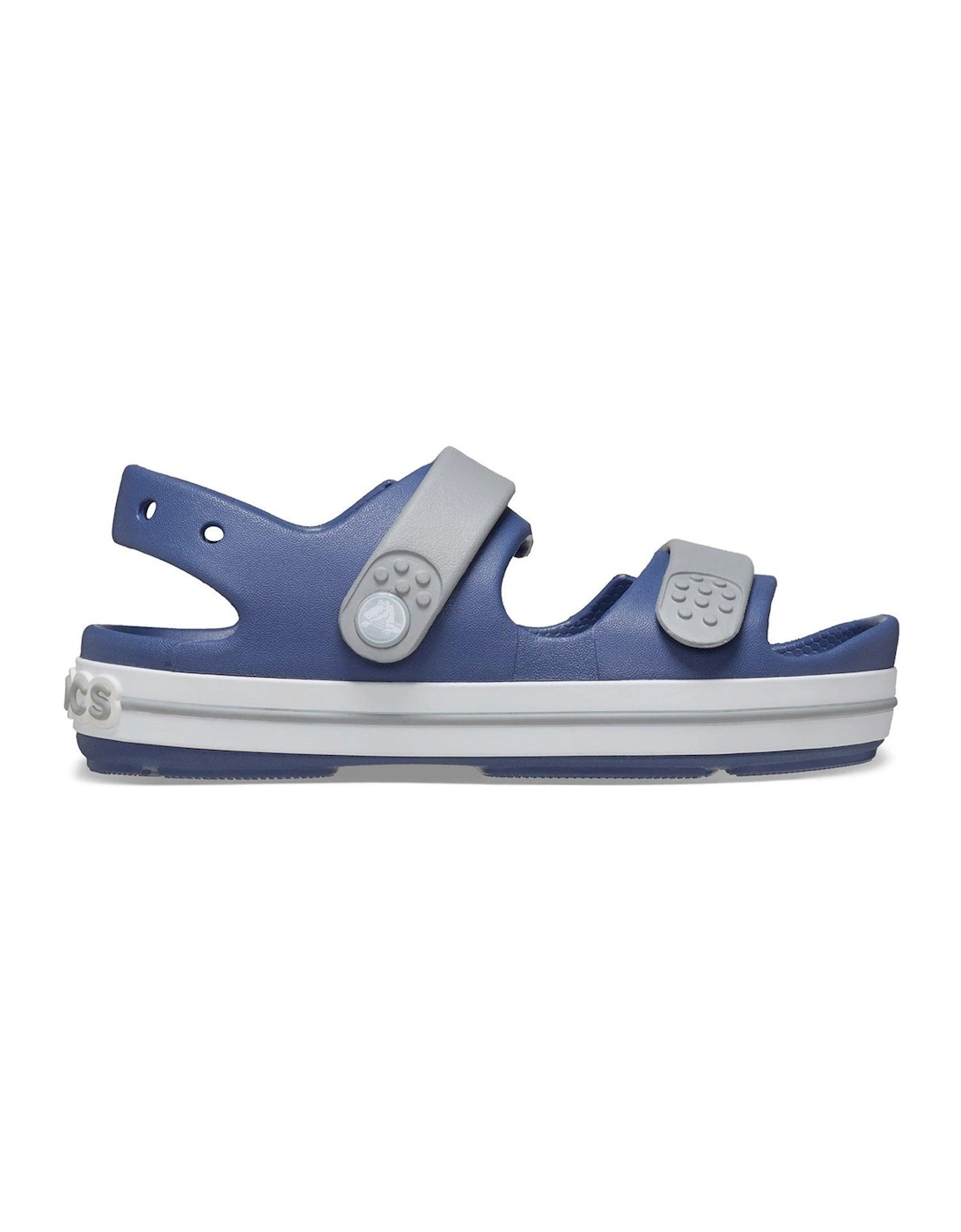 Bijou Blue / Light Grey Crocband Play Sandal Toddler, 2 of 1