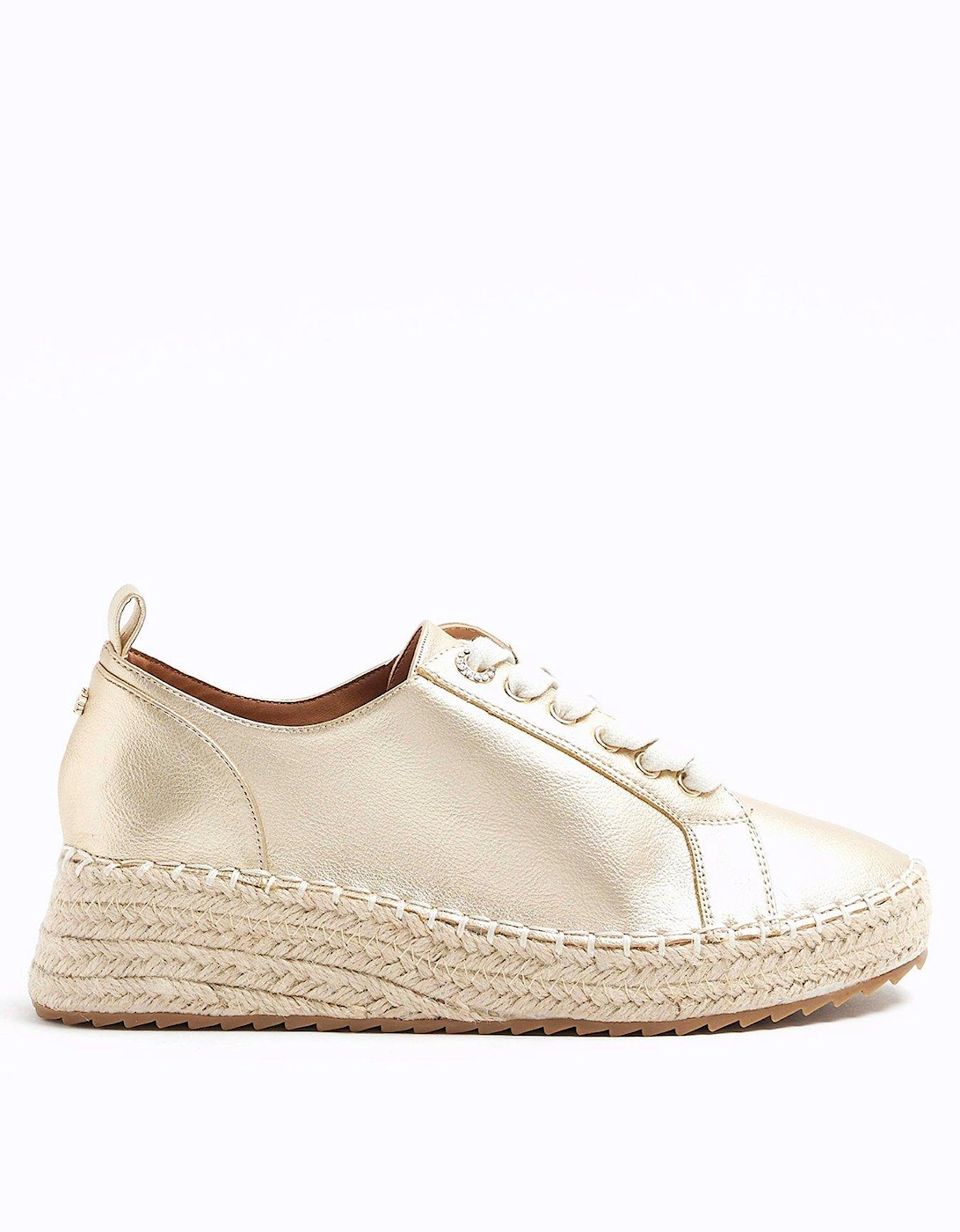 Lace Up Espadrille - Gold, 6 of 5