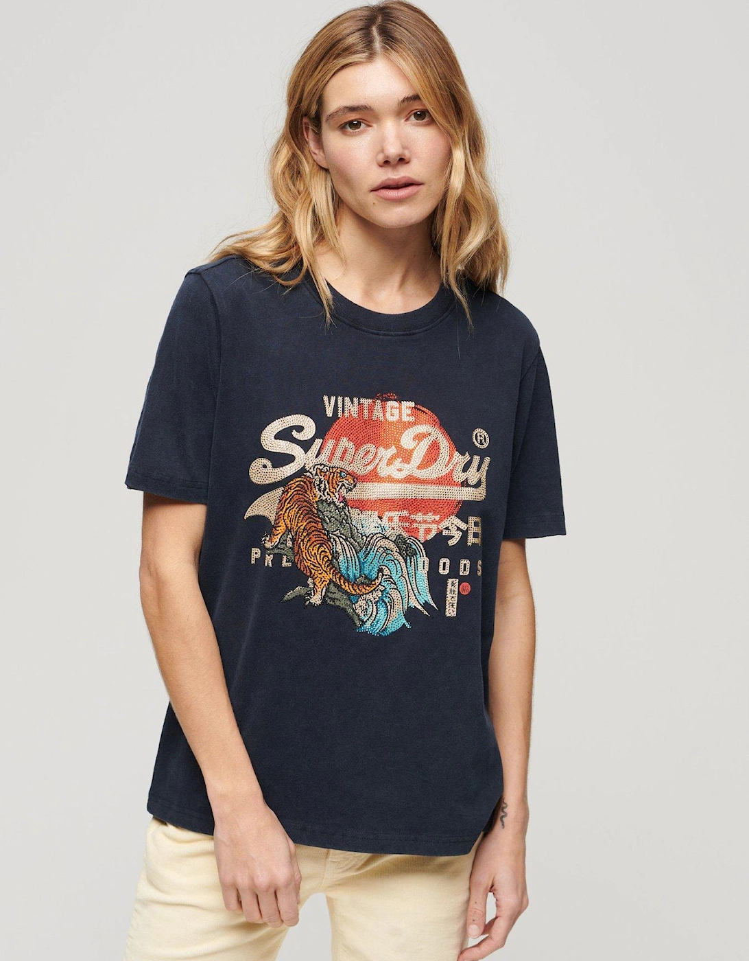 Tokyo Relaxed T-shirt - Navy, 2 of 1
