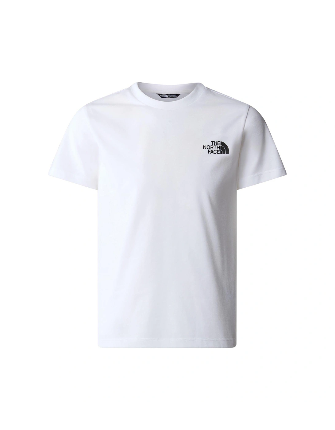 Juniors Short Sleeve Simple Dome Tee - White, 2 of 1