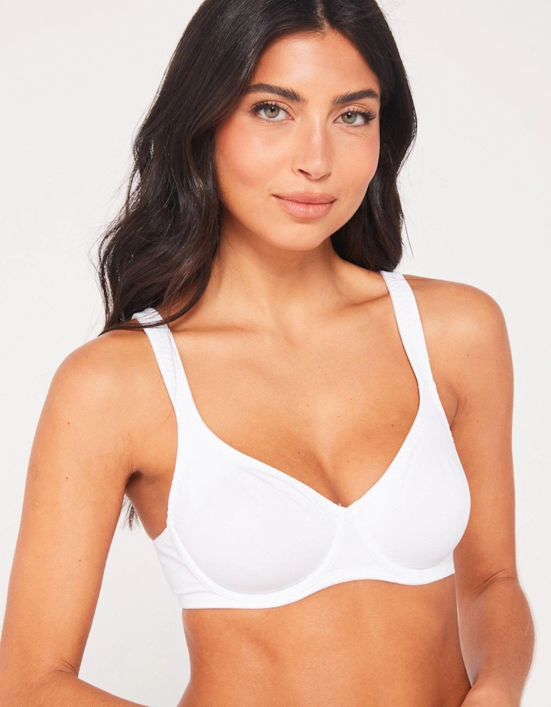 Lindsay/Non Padded Wired Bra - White