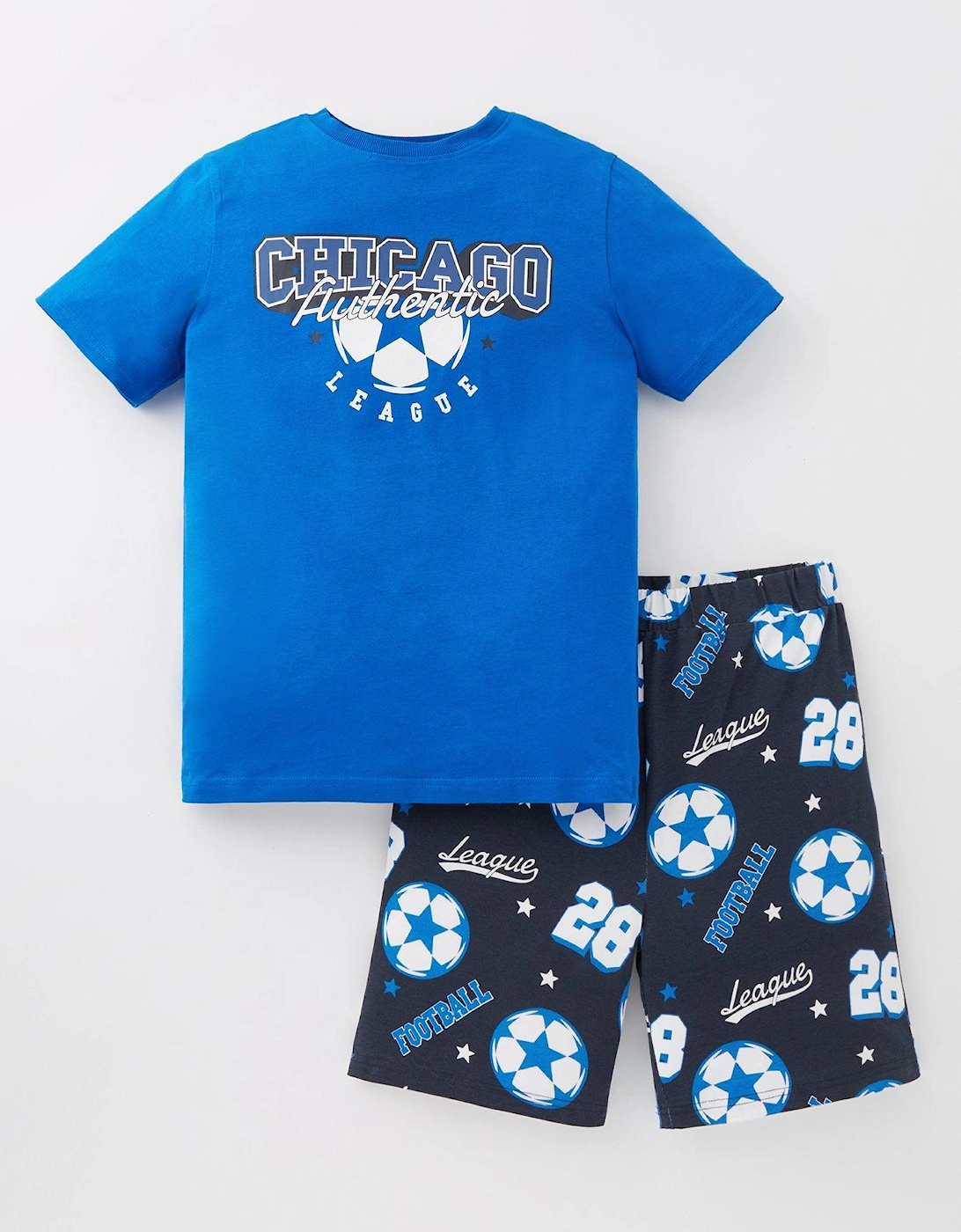 Boys Football Shortie Pyjama - Multi, 2 of 1