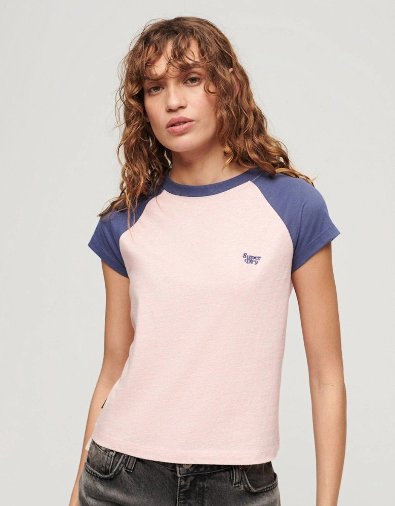 Essential Logo Raglan T-shirt - Pink