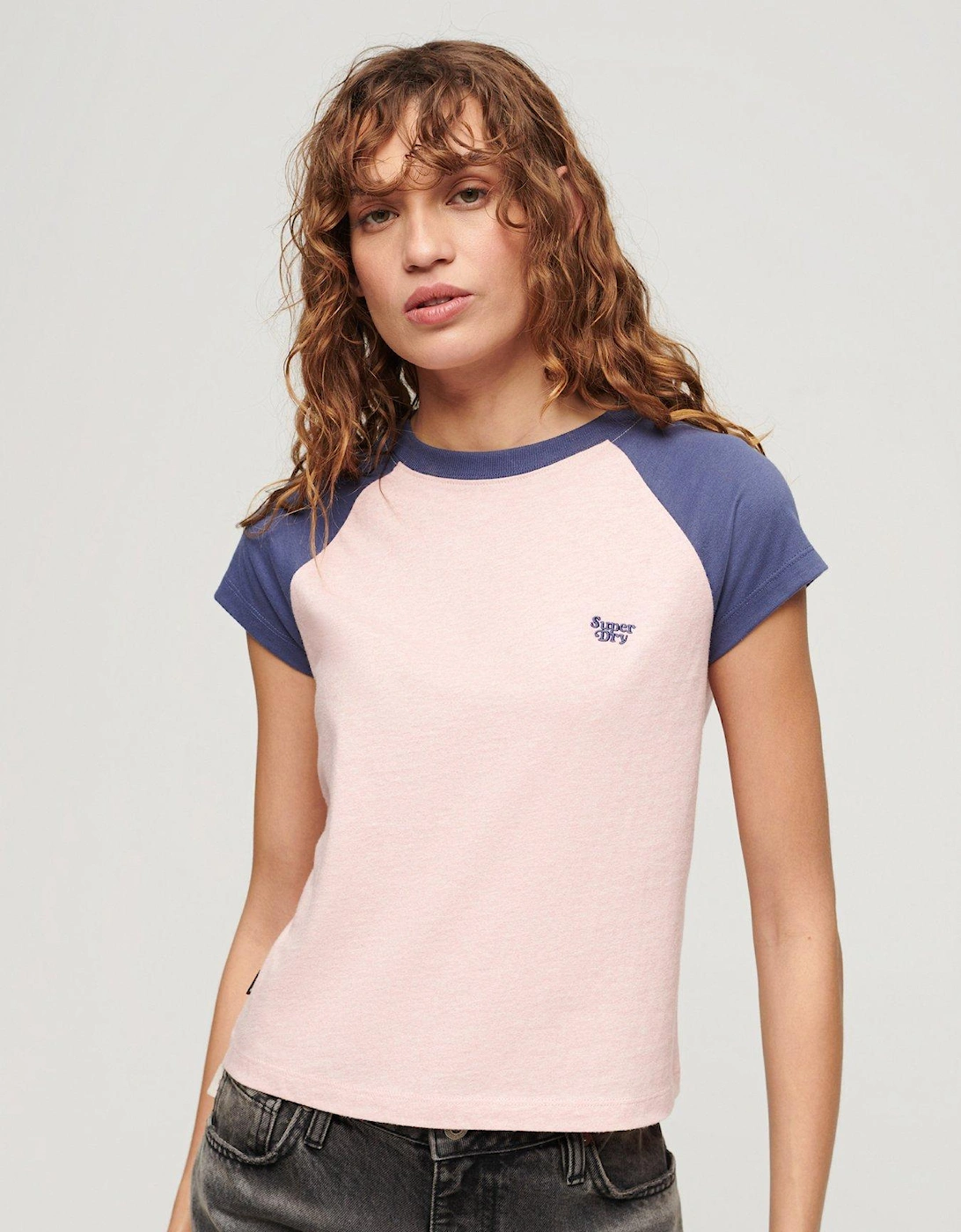 Essential Logo Raglan T-shirt - Pink, 2 of 1