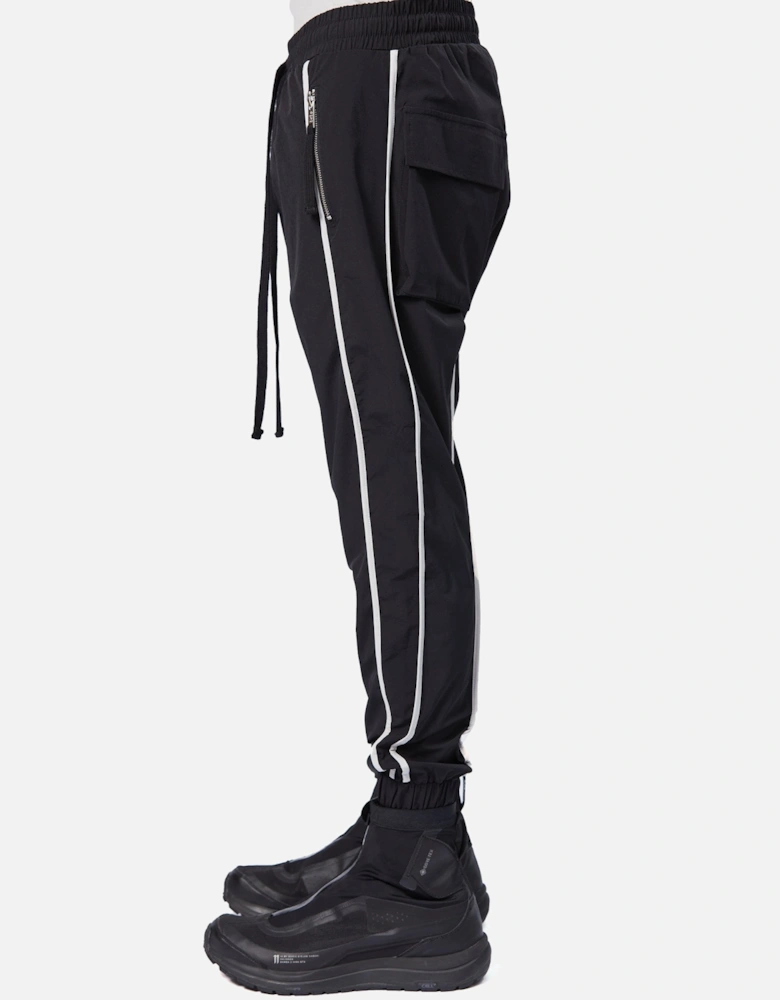 Contrast Pipping Black Cuffed Trouser