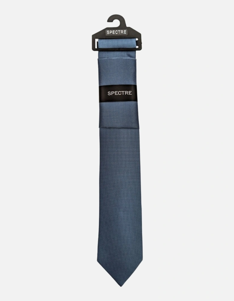 Plain Tie Set - Blue