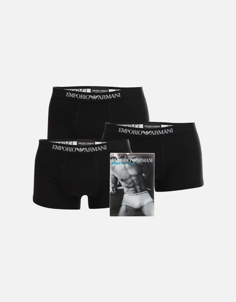 Mens 3 Pack Pure Cotton Trunk