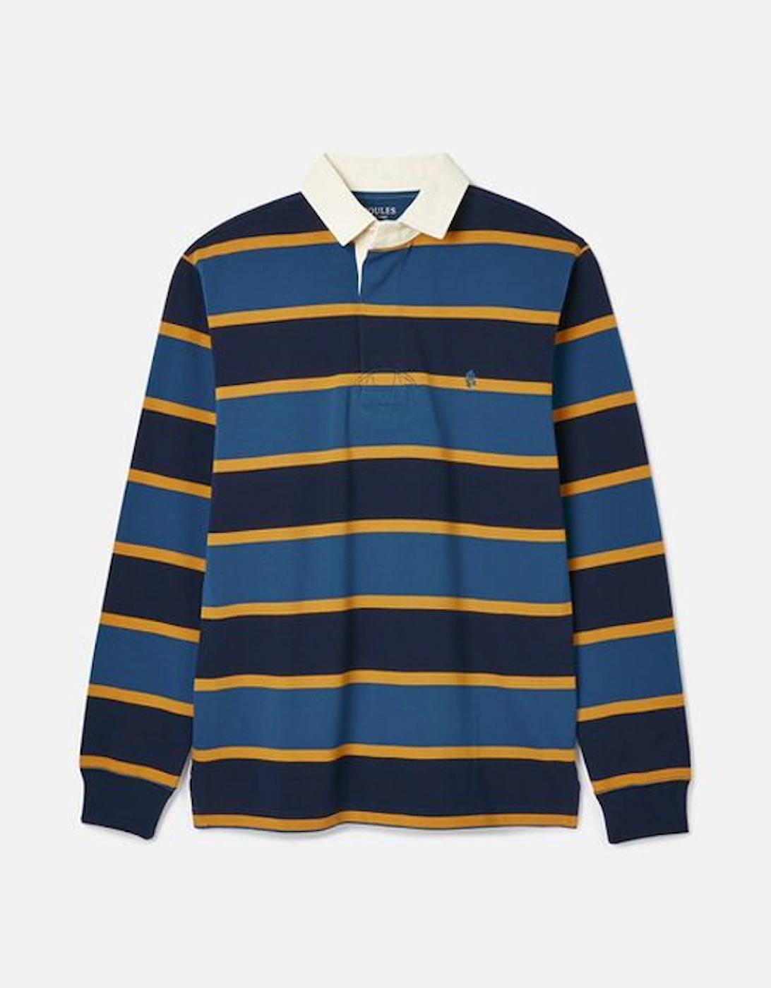 Men's Onside Rugby Shirt Green Navy Yellow Stripe