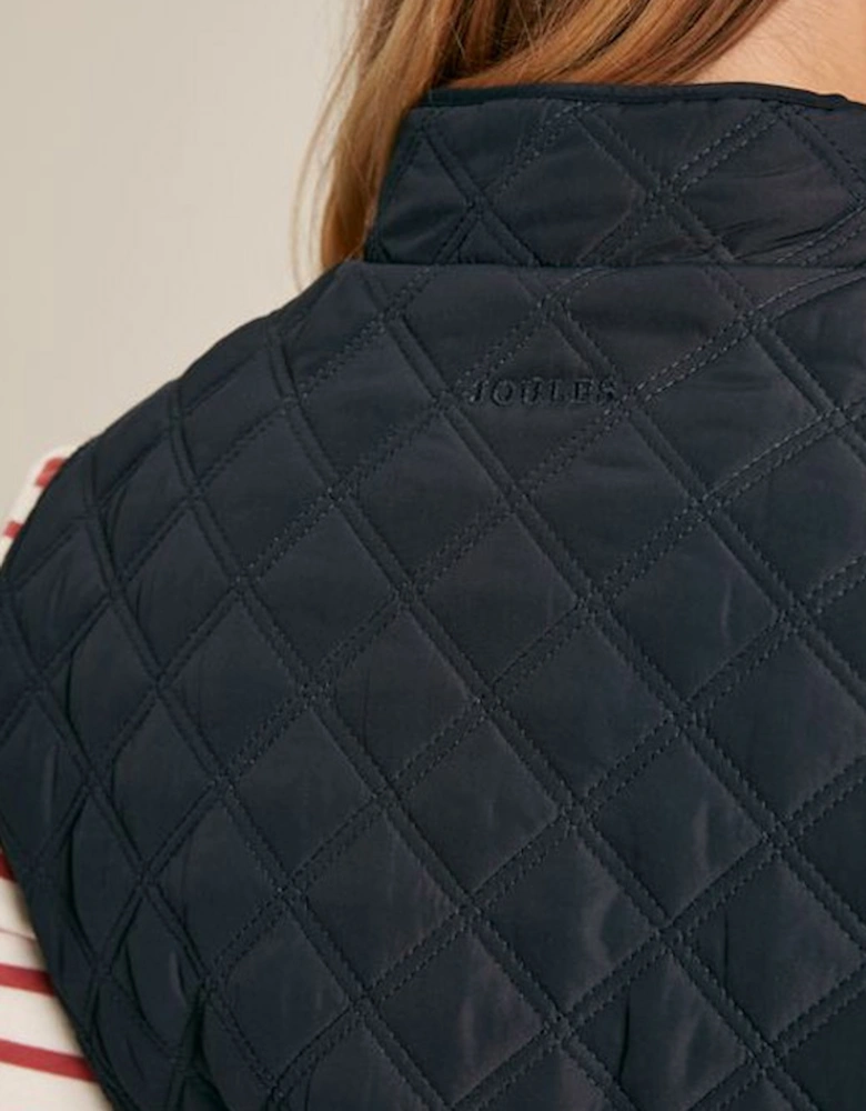 Women's Minx Showerproof Diamond Quilted Gilet Navy