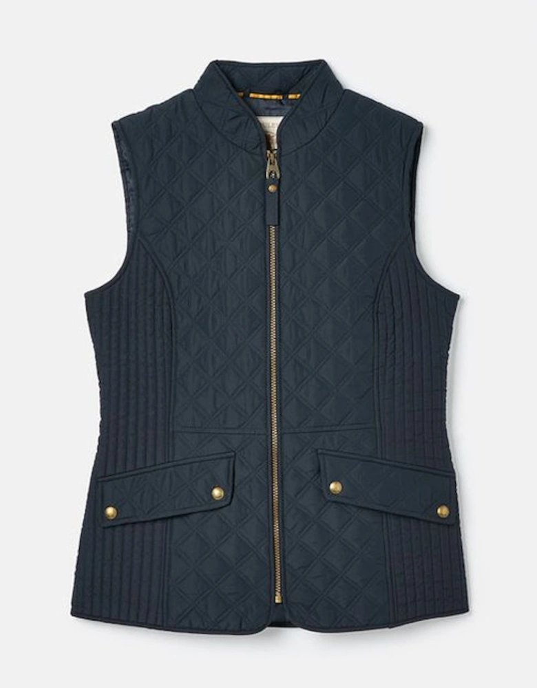 Women's Minx Showerproof Diamond Quilted Gilet Navy