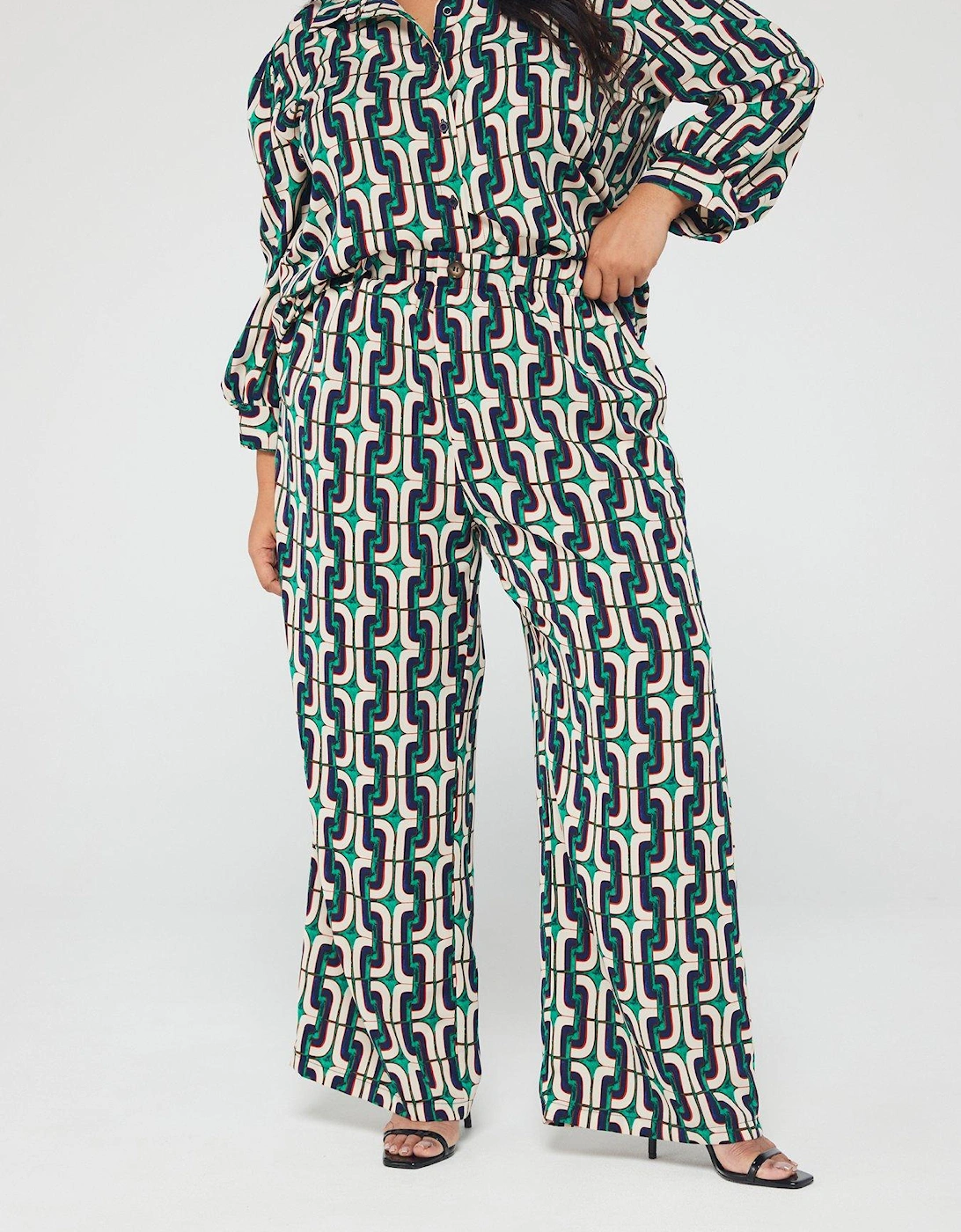 CURVE Printed Trousers - Multi, 2 of 1